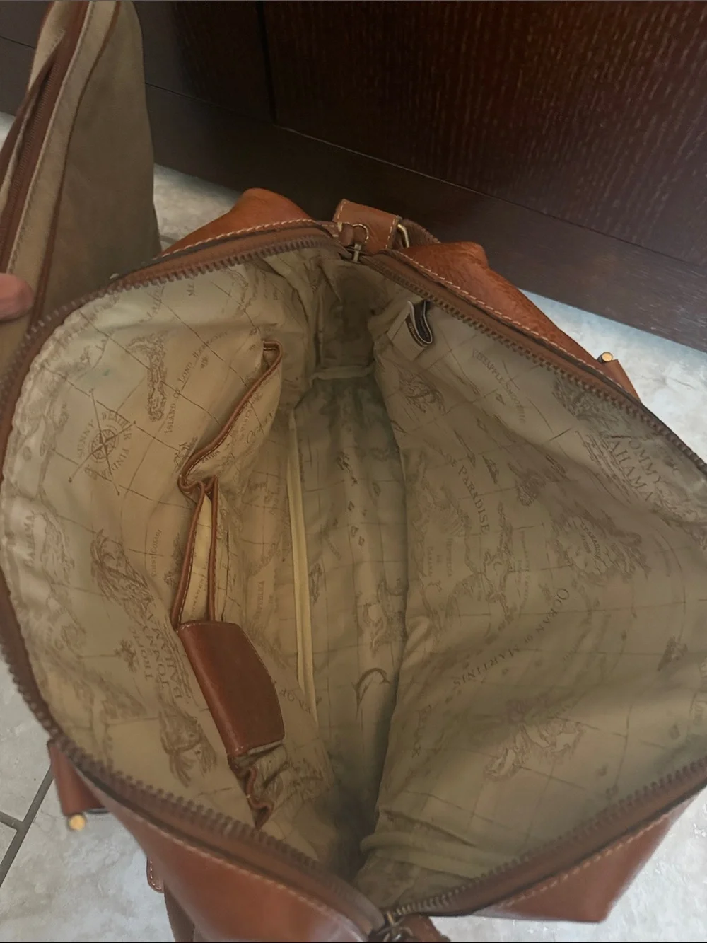 Tommy Bahama Genuine Leather Messenger Bag